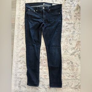 rag & bone Jet Black Straight Leg Jeans